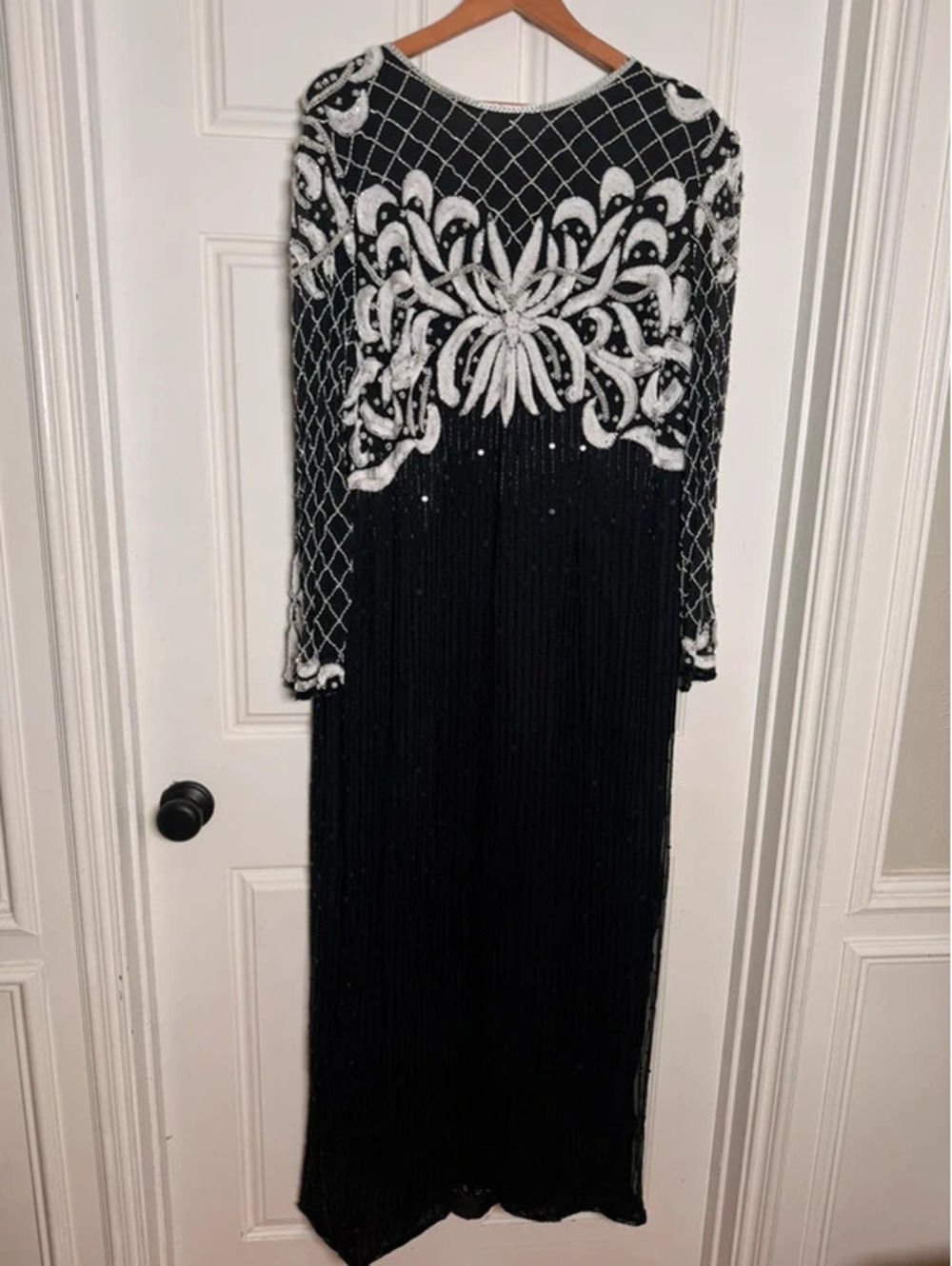 Vintage Lawrence Kazar 16/18 Full Beaded Gown Dolly Parton costume